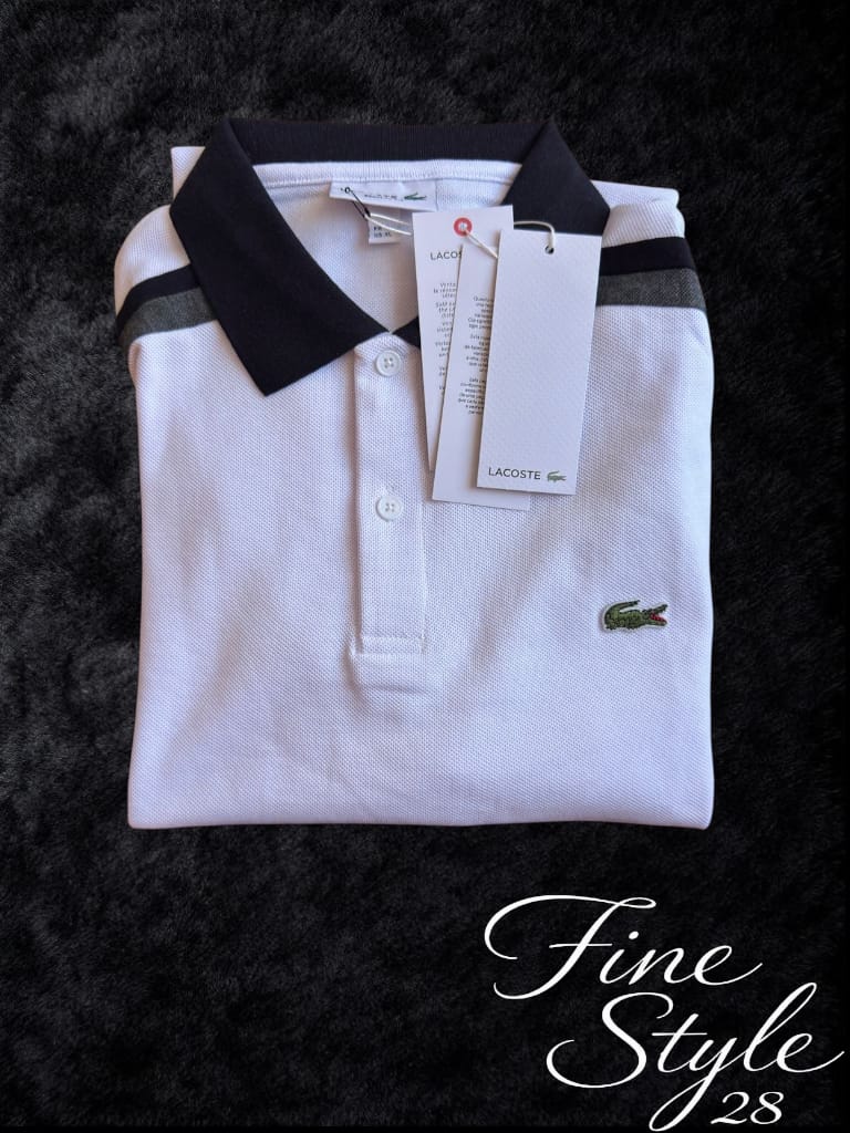 PLAYERA TIPO POLO LACOSTE (TURCA) TALLA M, XL